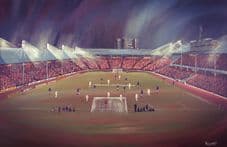 Ibrox Stadium - Rangers v Bayern Munich 1972 Cup Winners Cup A3 Unframed print