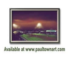 Layer Road, Colchester United Original UNFRAMED artwork, painted in oils on board sized 20'' x 30''