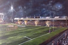 Leeds Rhinos South Stand 20'' x 30'' approx poster print
