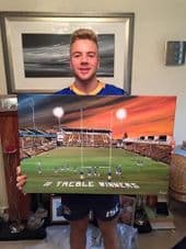 Leeds Rhinos Treble Winners Celebration Canvas 20'' x 30'' Box Canvas Print