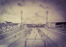 Leeds Road, Huddersfield Town Pencil Drawing 20'' x 30'' Box Canvas Print