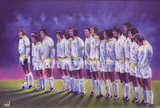 Leeds United 'Champions of Europe' Paris 1975 A3 poster print