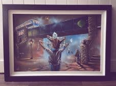 Leeds United - Class of '72 - original UNFRAMED oil painting - on canvas board 76cm x 51cm