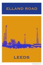 Leeds United Contemporary Stadium Art A3 poster print
