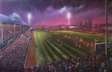 Leicester City 1970’s Filbert Street 20'' x 30'' approx poster print