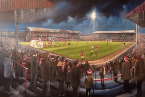 Middlesbrough - Ayresome Park 1974/75 v Newcastle Utd  - 20'' x 30'' Box Canvas