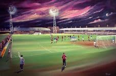 Northampton Town - Remembering The County Ground A3 Unframed print