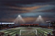 Old Showground Scunthorpe United 20'' x 30'' approx poster print
