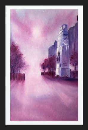 Peace at Whitehall original FRAMED artwork - board size 26'' x 18''