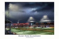 Rugby Park Kilmarnock - A3 print