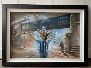 Sheffield Wednesday Memories 76cm x 50cm Unframed original artwork