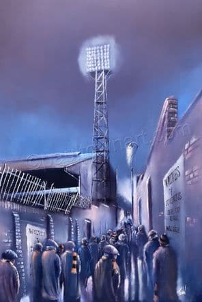 South Bank, Molineux, Wolves  unframed A3 Print