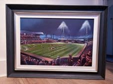 Tannadice 1980 Dundee Derby 5:1 Dundee United- original unframed artwork 20'' x 30''