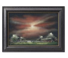 The Atmospheric Oval, Glentoran original artwork UNFRAMED 20'' x 30''