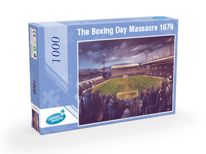 The Boxing Day Massacre 1979 Sheffield Wednesday 500 Piece Jigsaw blue box