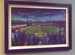 The Boxing Day Massacre 1979 Sheffield Wednesday  original Unframed artwork size 51cm x 76