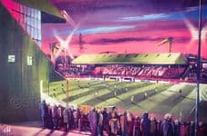 The Oval, Glentoran - 20'' x 30'' Box Canvas