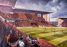 The Wall of Noise, Valley Parade,  Bradford City   20'' x 30'' Box Canvas Print