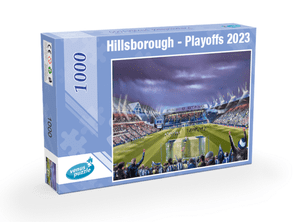 The Wednesday Sing, The Posh Ran Away,  Sheffield Wednesday 2023 playoffs 500 Piece Jigsaw blue box