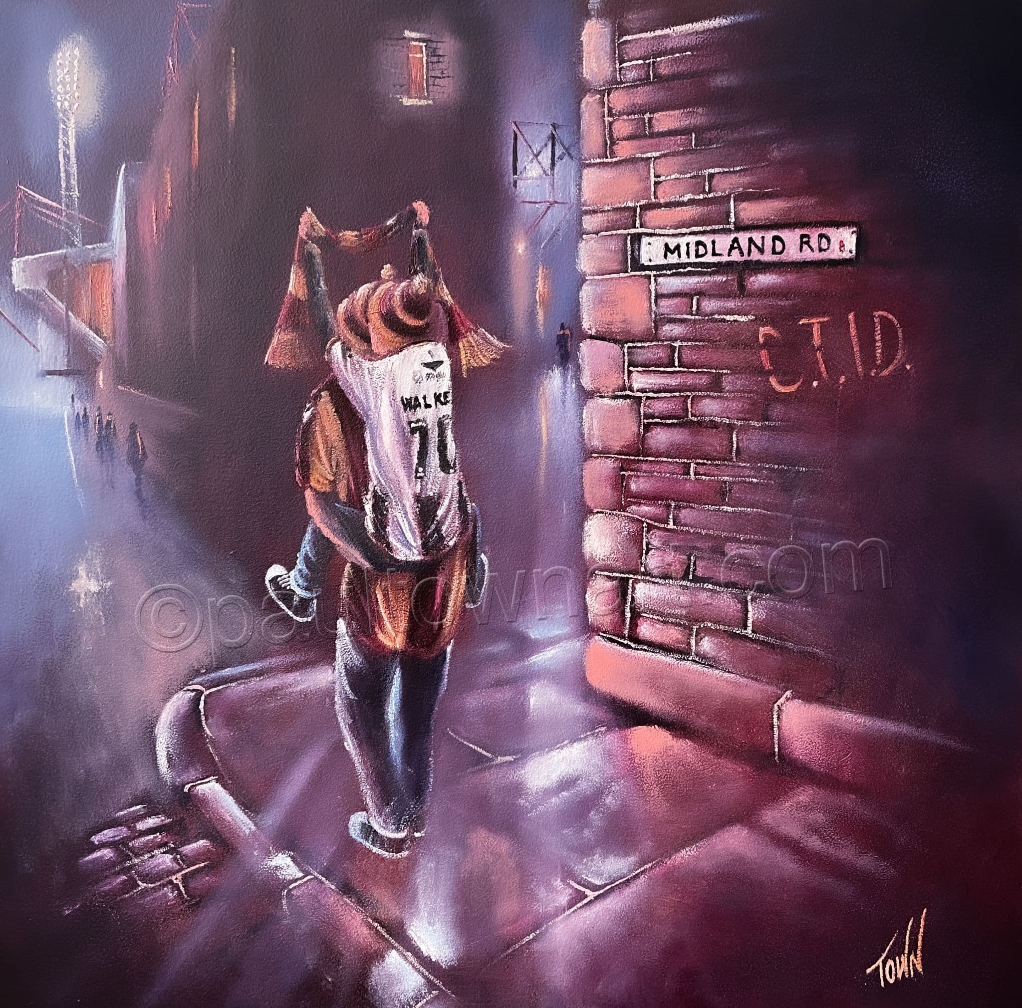 Walking in a Walker Wonderland Bradford City 20 x 20 approx