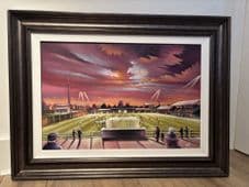 Welfare Ground, Emley AFC similar original unframed artwork 20'' x 30''