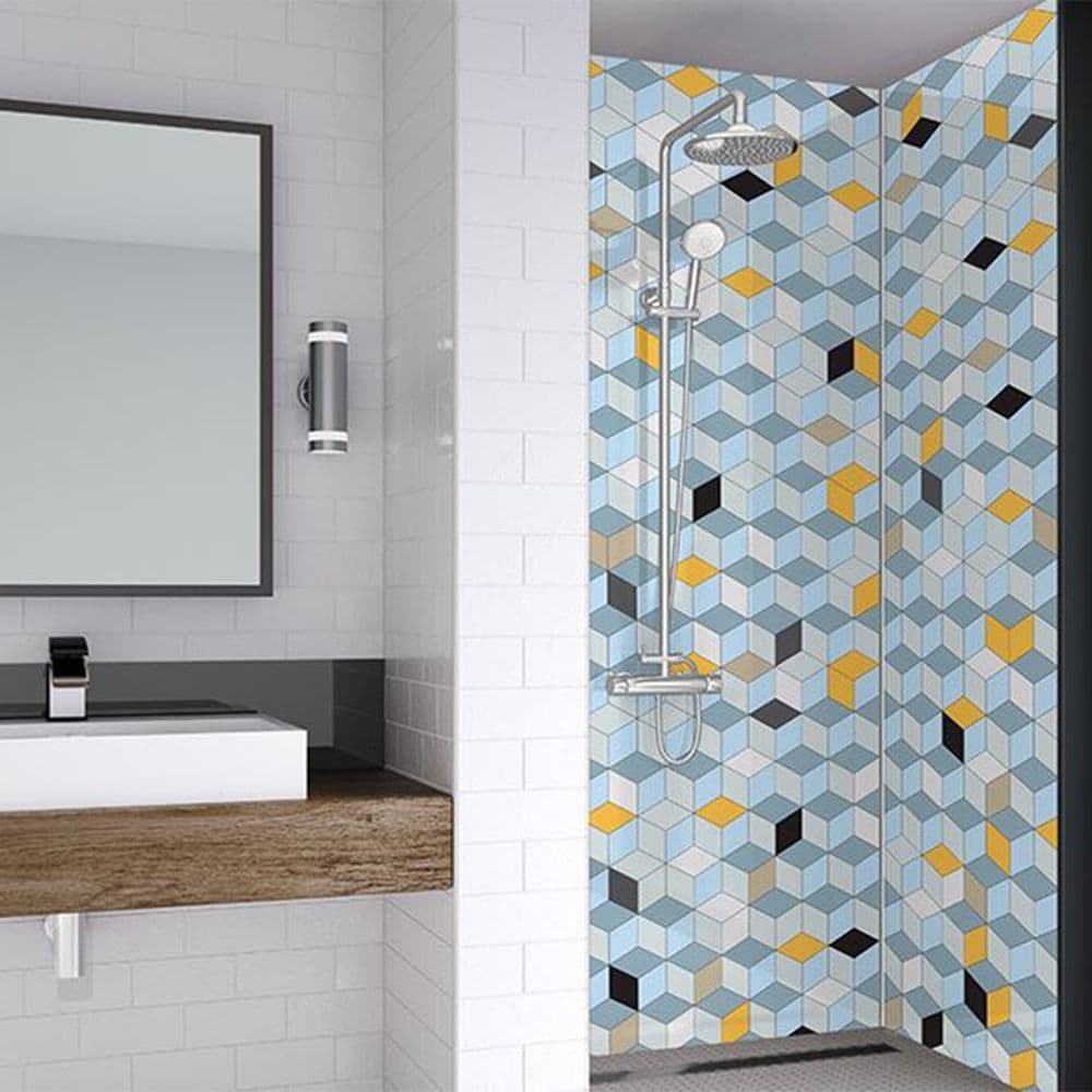 Acrylic Shower Panel Cubes WetWall