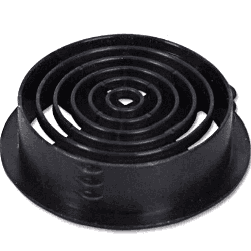 Black Circular Soffit Vent 70mm