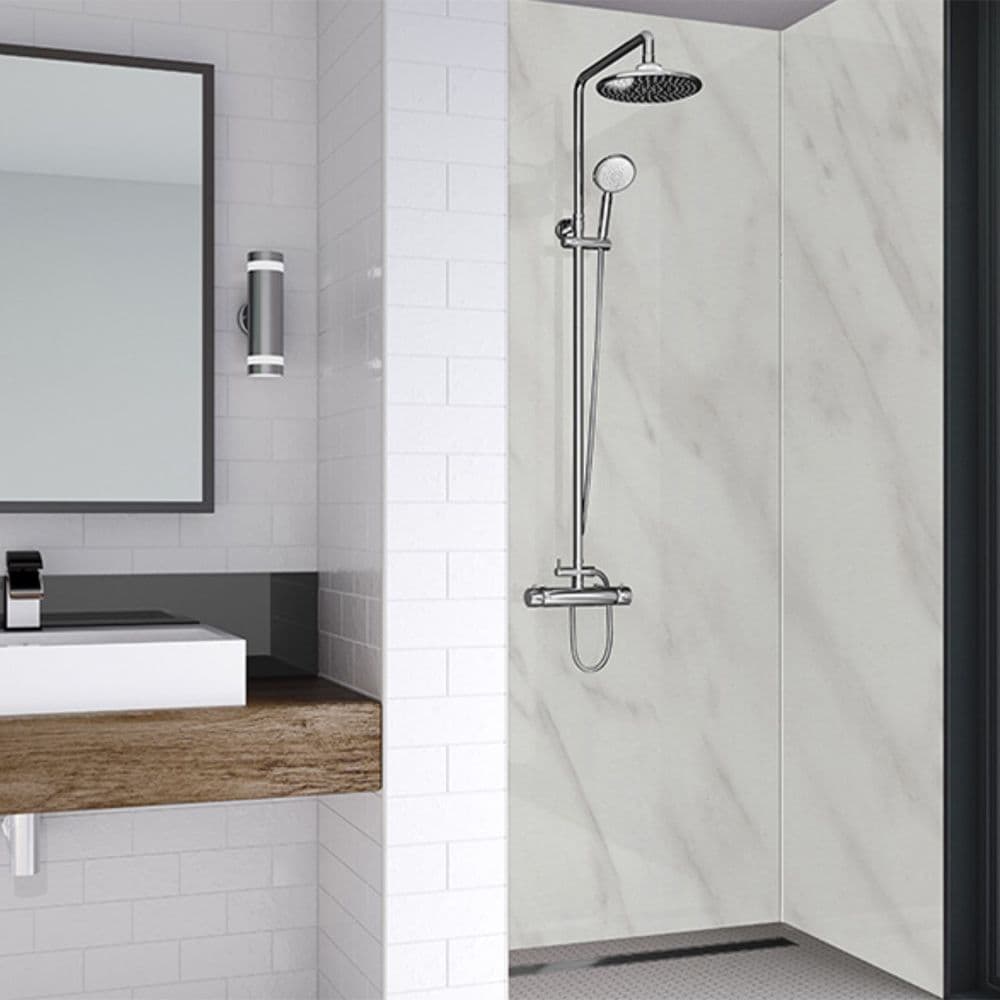Carrara Marble Wetwall Panel Laminated Wet Wall