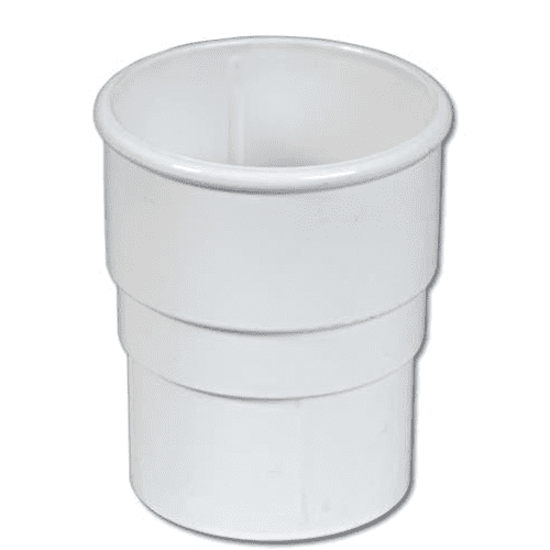 Floplast Round Downpipe Connector 68mm RS1 White upvcbuildingplastics.co.uk