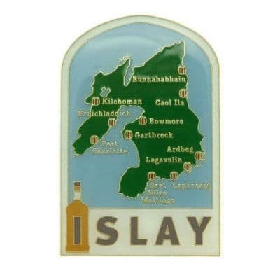 ( Pack of 2 ) Islay Scottish Metal Enamel Hand Painted Fridge Magnet