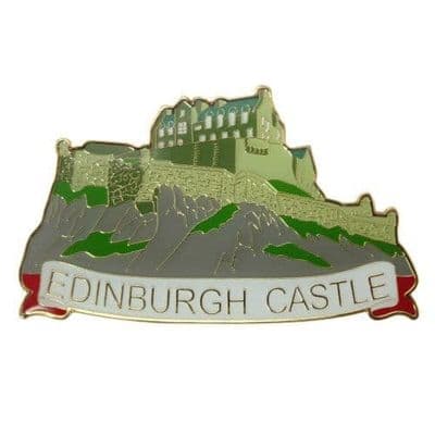 ( Pack of 2 ) Scottish Edinburgh Castle Metal Enamel Magnet