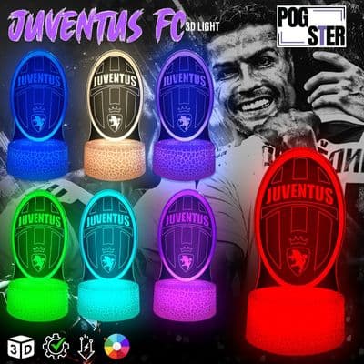 3D Lamp | Juventus FC | Kids & Adults | 7 Colour Change | Touch Control | Mood Light |