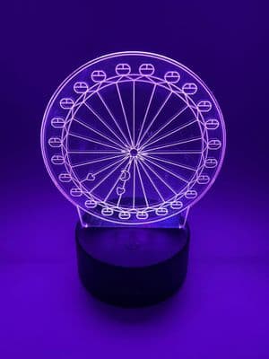 3D Lamp | London Eye | Kids & Adults | 7 Colour Change | Touch Control | Mood Light |