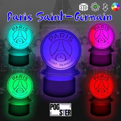 3D Lamp | PSG | Kids & Adults | 7 Colour Change | Touch Control | Mood Light |