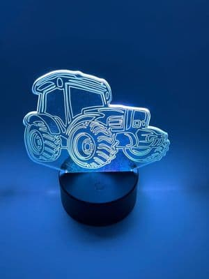 3D Lamp | Tractor | Kids & Adults | 7 Colour Change | Touch Control | Mood Light |