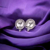 Anderson Crest Cufflinks | 100% Pewter | Traditional Formal Accessory | Made in Scotland | Clan Name