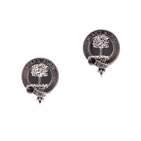 Anderson Crest Cufflinks | 100% Pewter | Traditional Formal Accessory | Made in Scotland | Clan Name