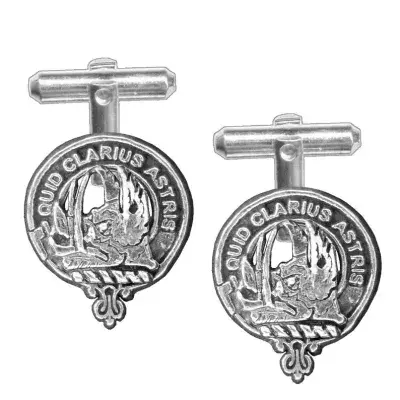 Baillie Clan Crest Cufflinks - Traditional Shirt Accessory - Scottish Heritage - Made in Scotland