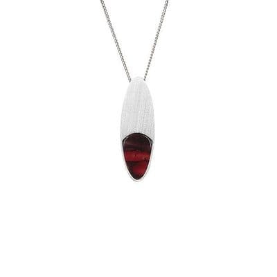 Beautiful Lochan Satin Scottish Heathergems Sterling Silver Necklace - Gift