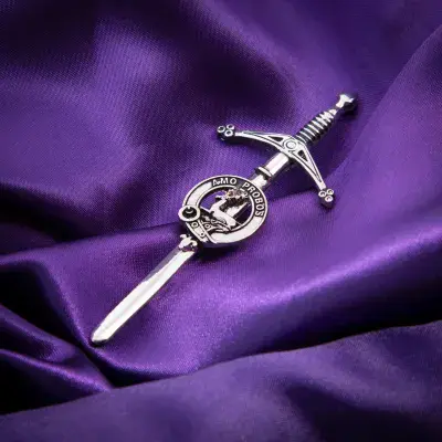 Blair Clan Kilt Pin - Traditional Scottish Surname Crest Sword Brooch