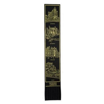 Borders Abbeys Leather Bookmark - Historic Famous Abbeys - Scotland