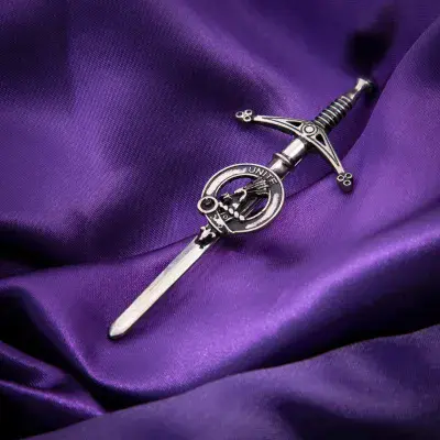 Brodie Clan Kilt Pin - Traditional Scottish Surname Sword Brooch - Made in Scotland