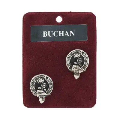 Buchan Clan Crest Cufflinks - Traditional Shirt Accessory - Scottish Heritage - Made in Scotland