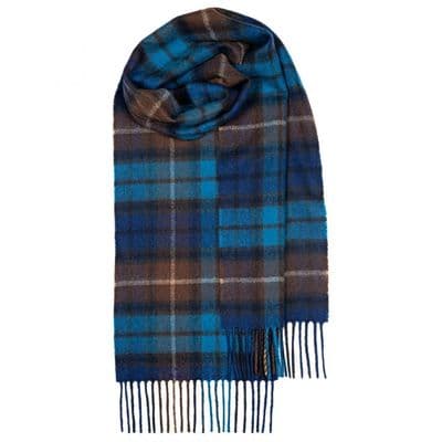 Buchanan Blue Tartan Scarf | 100% Lambswool | Beautiful Colours | Excellent Size