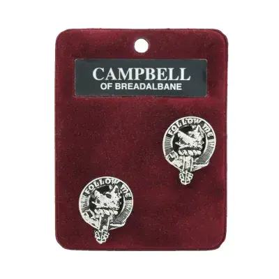 Campbell Of Breadalbane Clan Cufflinks - Traditional Shirt Accessory - Heritage - Made in Scotland
