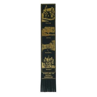 Castles of Royal Deeside Leather Bookmark - Famous Castles - Scotland
