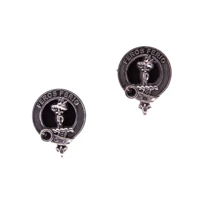 Chisholm Clan Crest Cufflinks - Traditional Shirt Accessory - Scottish Heritage - Made in Scotland