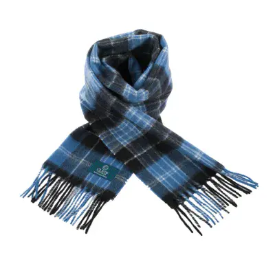 Clark Ancient Tartan Lambswool Scarf Luxury Soft Timeless Warm Accessory