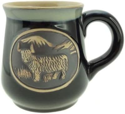 Coffee Mug | Colour: Black Cow | Premium Stoneware | Dishwasher Safe | Ceramic Cup | Gift Box