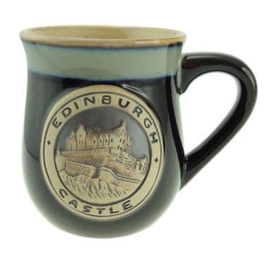 Coffee Mug | Colour: Black Edinburgh | Premium Stoneware | Dishwasher Safe | Ceramic Cup | Gift Box